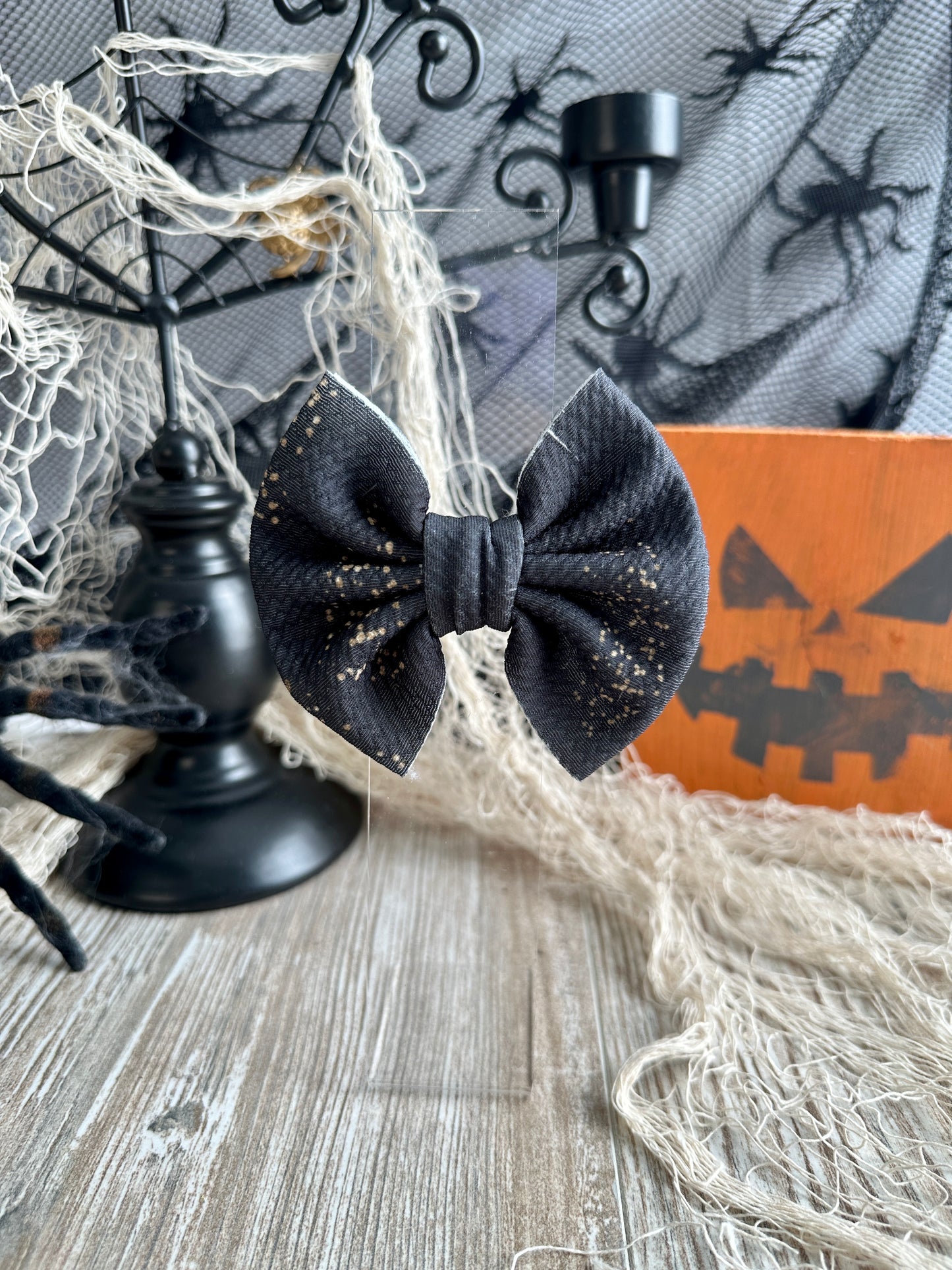 Black & Gold Bow