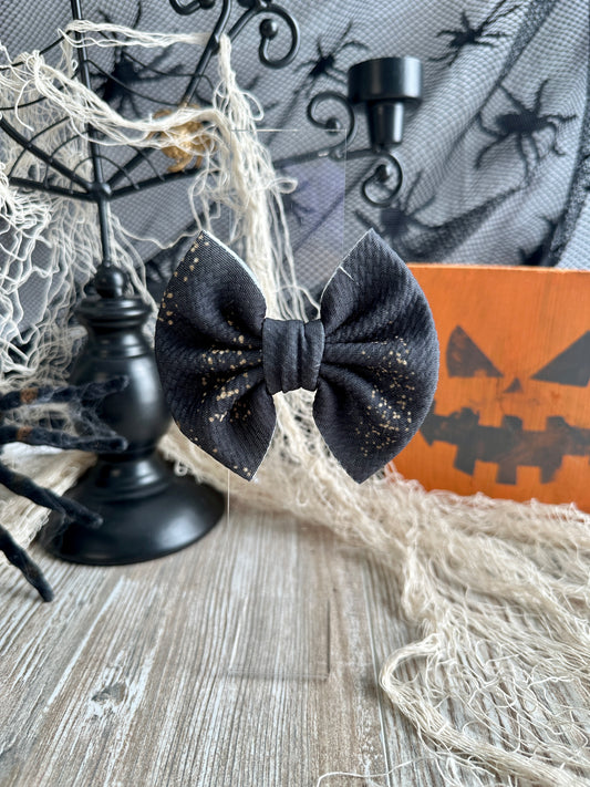 Black & Gold Bow