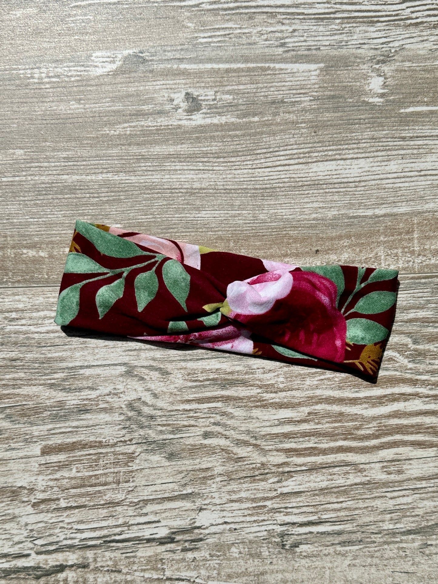 Plum Floral Headband