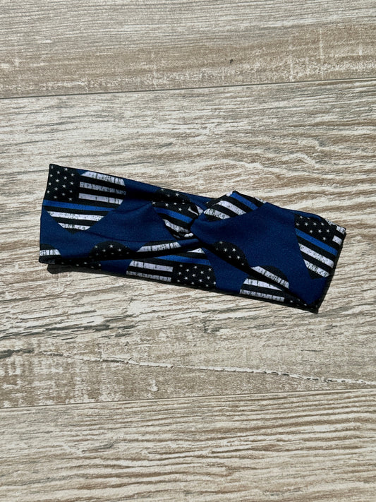 Back the Blue Hearts Headband